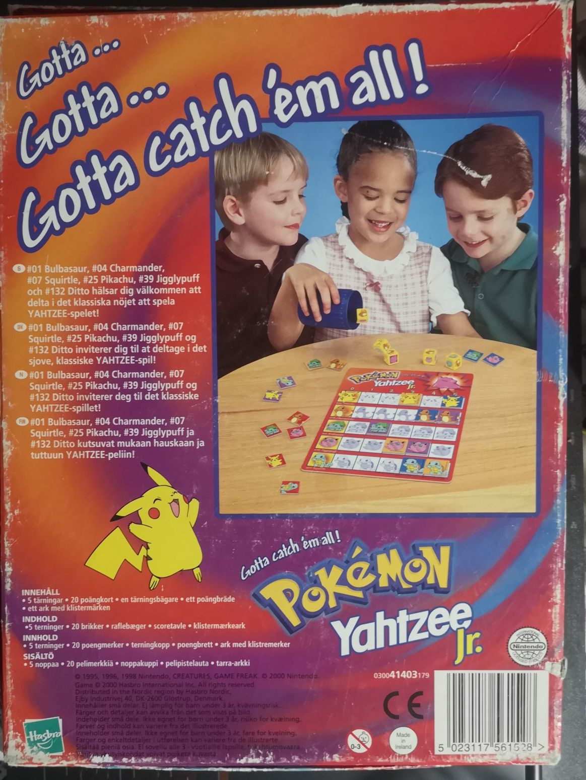 Gra MB pokemon Hasbro