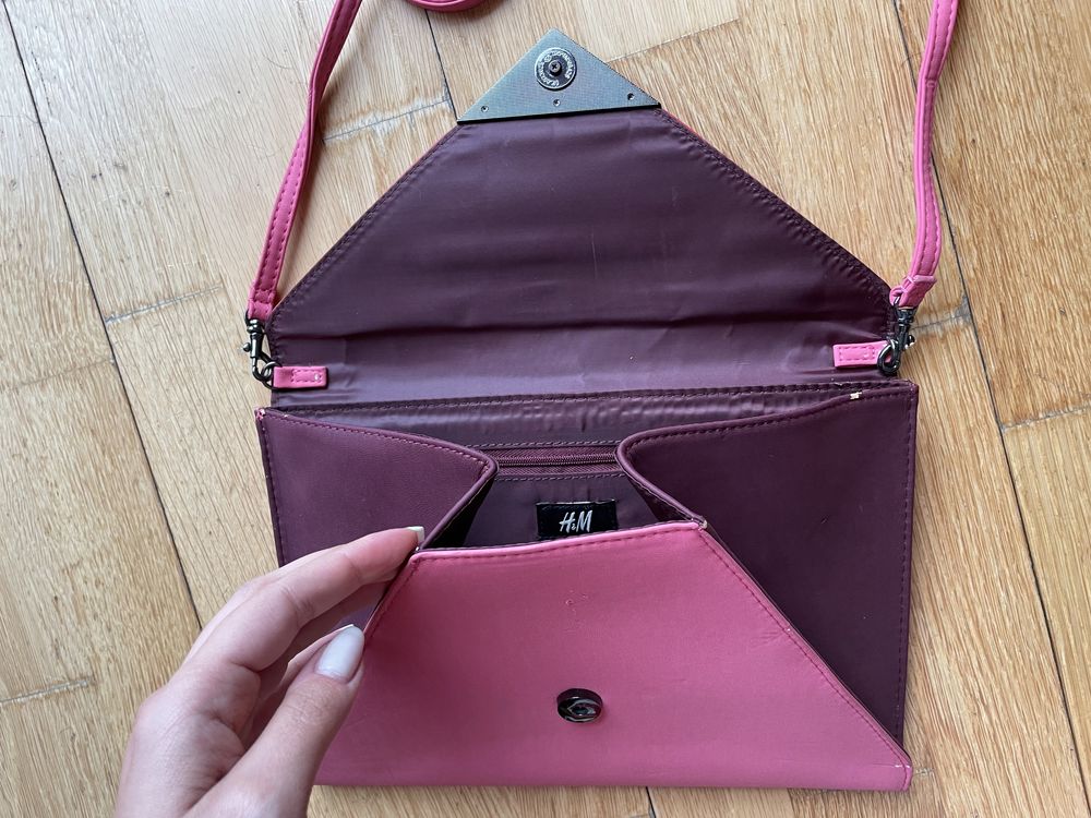 Clutch HM rosa roxo