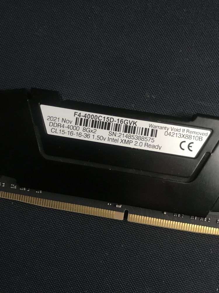 DDR4 4000 mhz CL15 16GB GSkill RipJaws