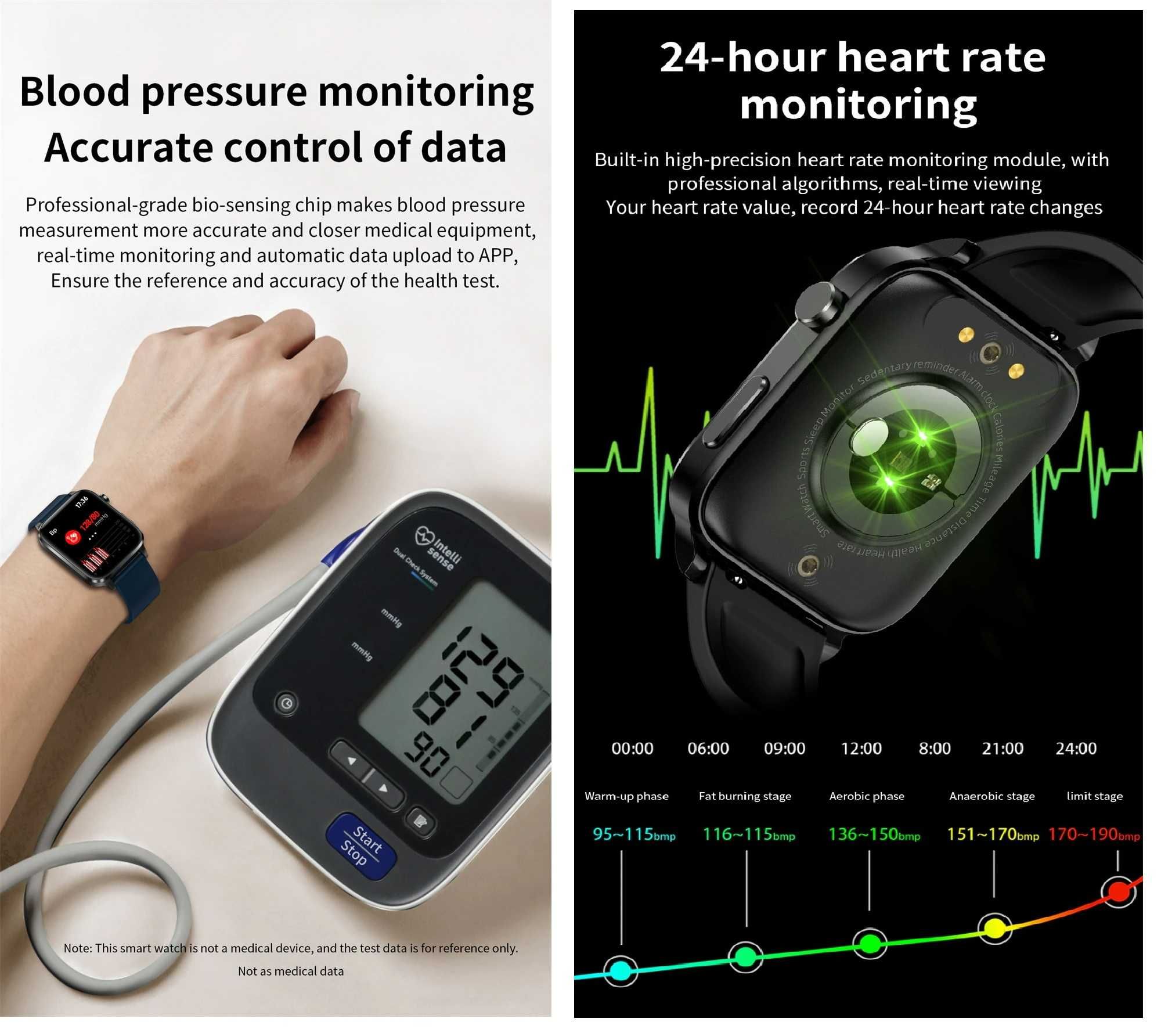 SMARTWATCH cardio/ ciśnienie/termometr/pulsoksymetr