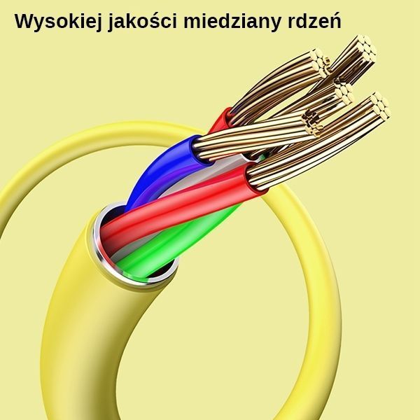 Kabel Usams U52 MicroUSB 2A Fast Charge 1M - Żółty