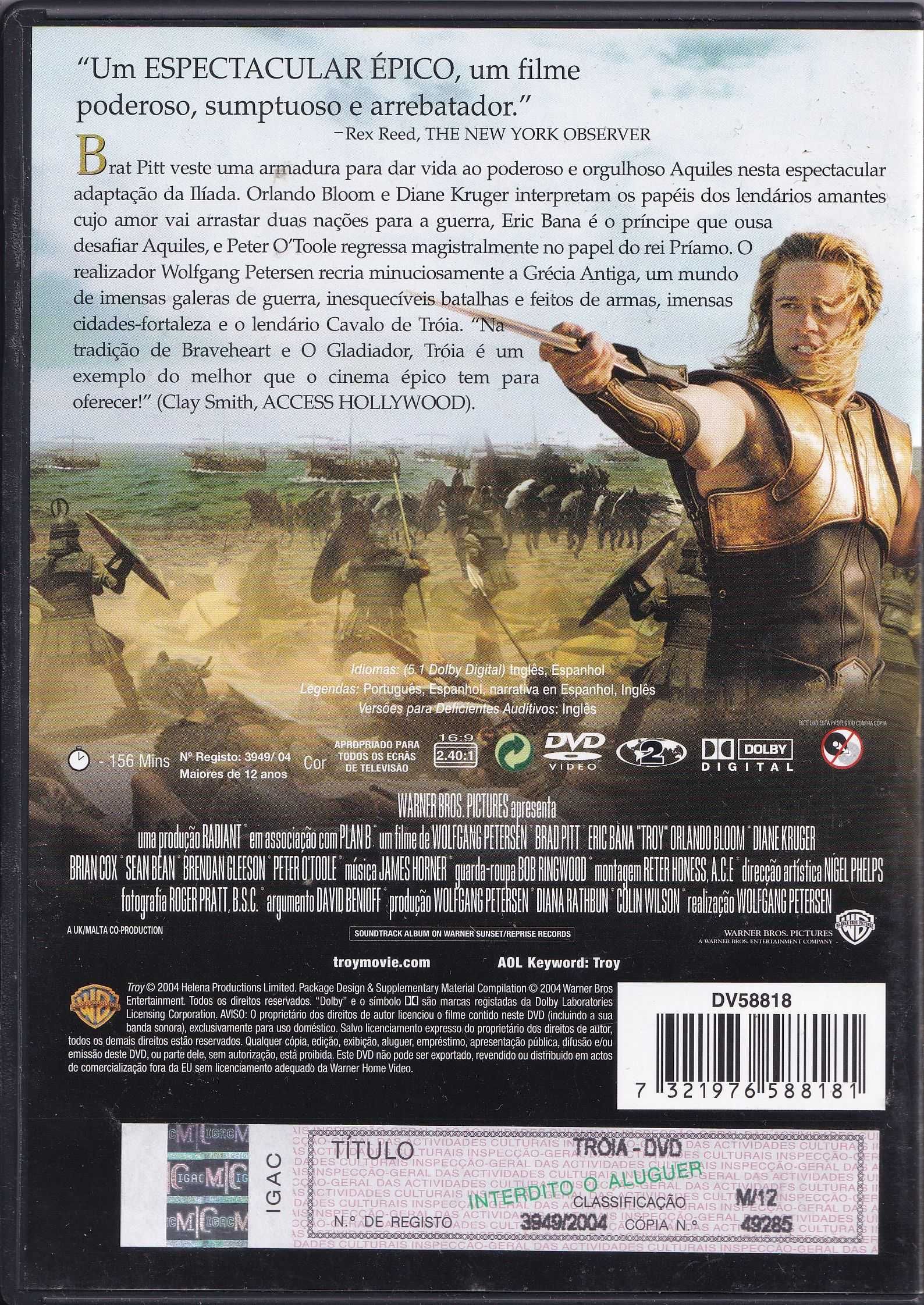 DVD - Troia (Épico)