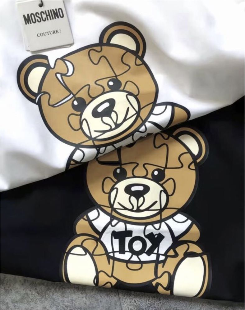 Moschino Футболка люкс якість 100% котон teddy bear / на подарунок