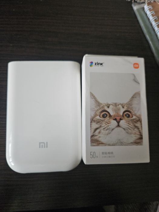 портативний термопринтер ксяоми xiaomi с  термо папером 90шт zink
