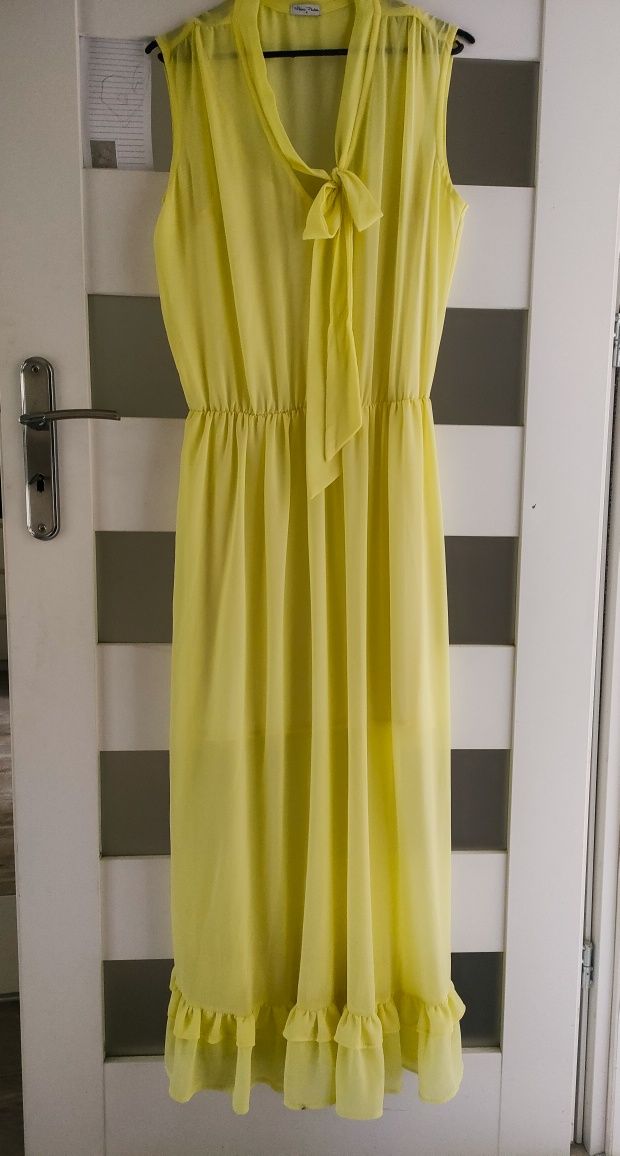 Cytrynowa sukienka xl