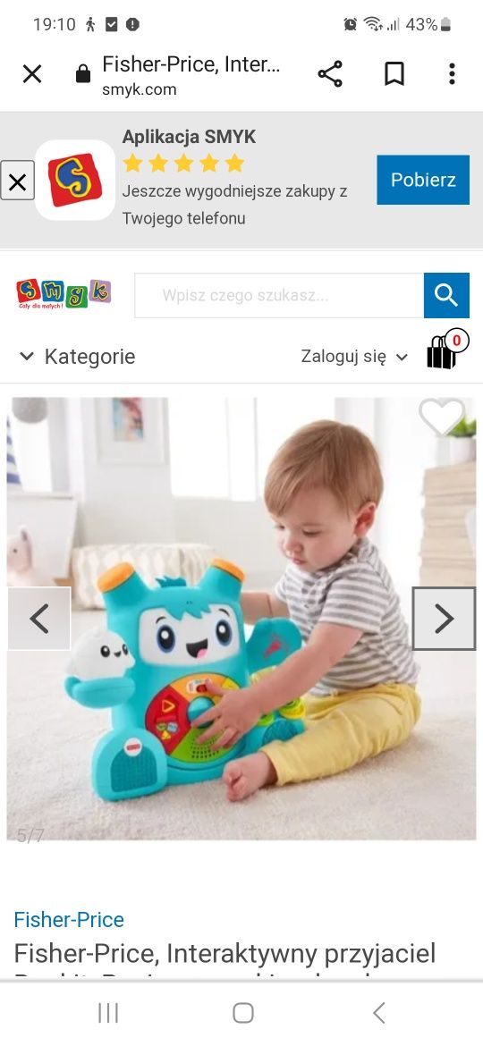 Fisher price zabawka Rockit