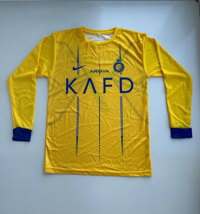 Футбольная футболка Роналдо с длинным рукавом Аль-Наср на подростка