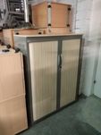 Szafa metalowa STEELCASE 3,5OH szara drzwi przesuwne brzoza (3 szt.)