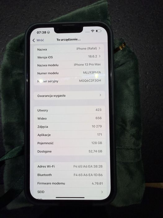 Iphon 13 pro max 128 g