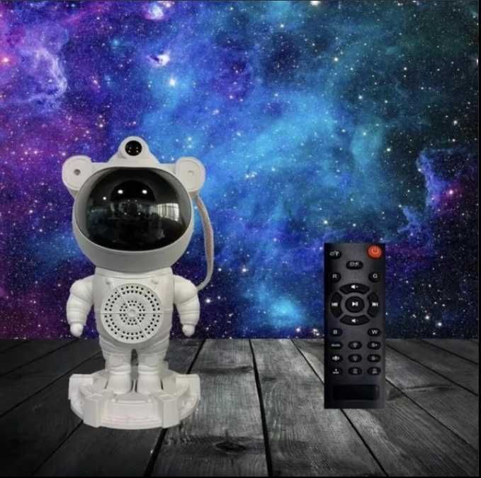 Ночник астронавт проектор звездного неба Bluetooth колонкой и пультом