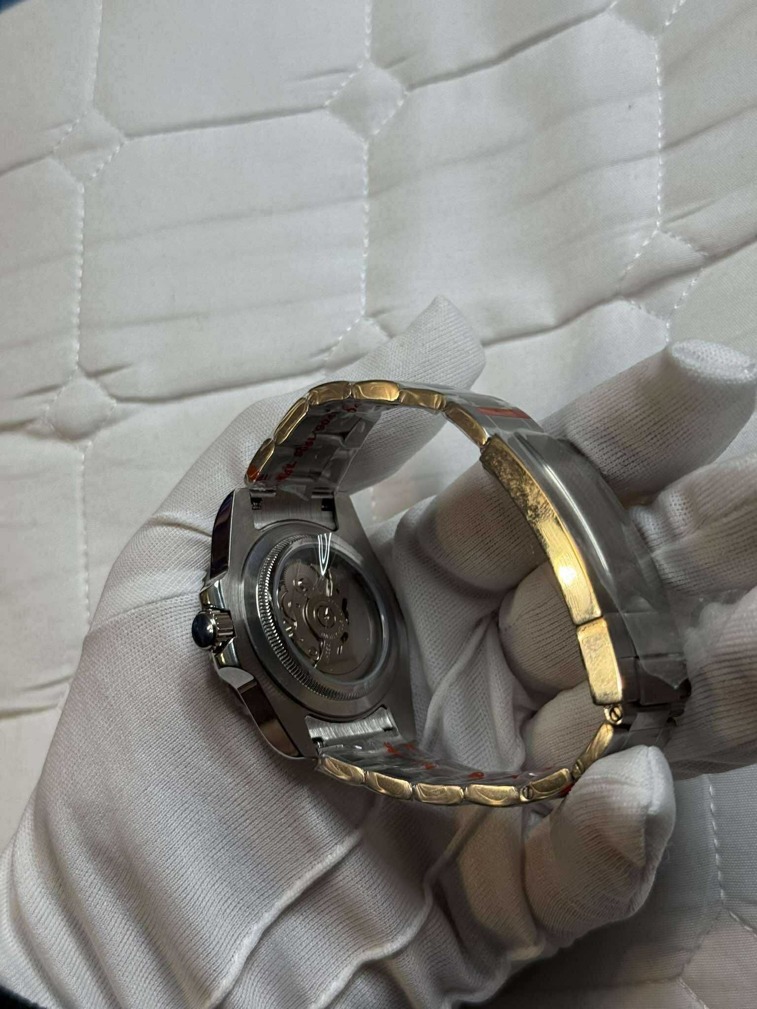 Zegarek Seiko Mod Submariner Watch Oyster Czarny Black