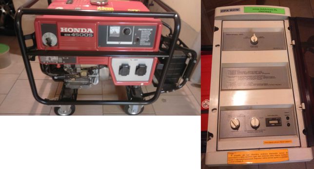 Agregat prądotwórczy, generator Honda EM4500S rozrusznik, automat EZR