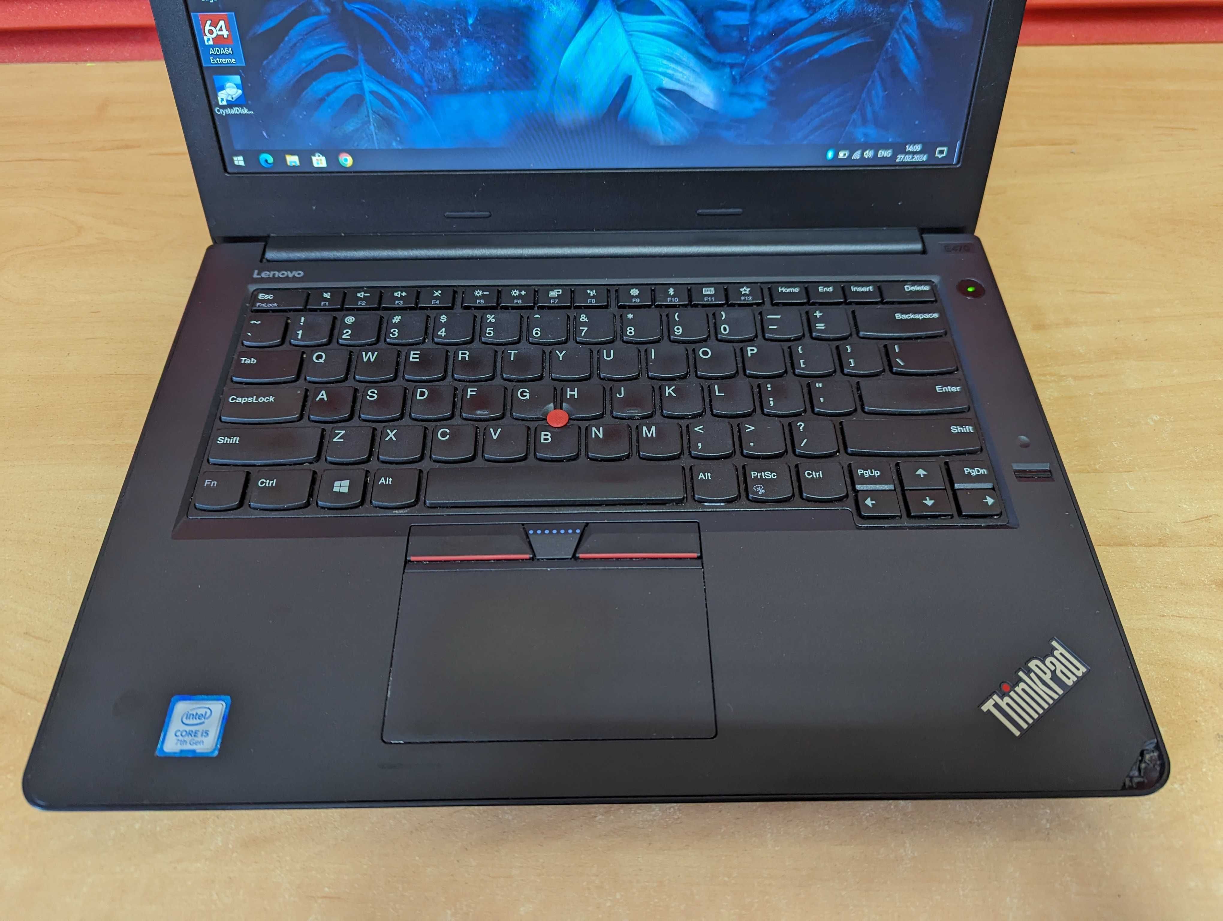 Ноутбук Lenovo ThinkPad E470 14'' Core i5 7200U/8GB/SSD 240GB/Гарантія