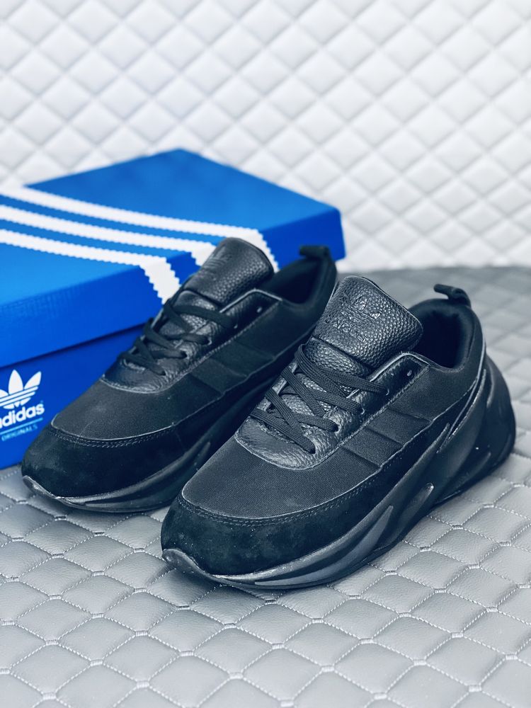 Adidas Sharks black кроссовки мужские Адидас Шаркс чёрные 42 размер