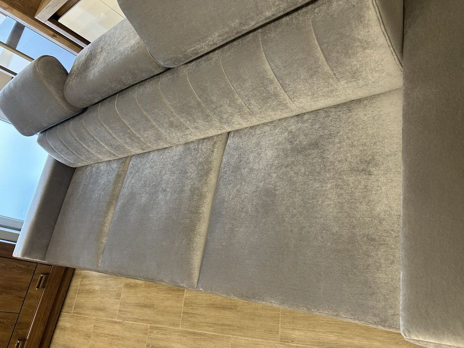 Kanapa sofa Łukasz, z funkcją spania kolor szary