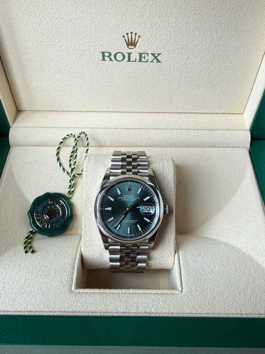 Rolex Datejust 36 mm Mint Green Jubilee NOWY – niedostępna rzadkość