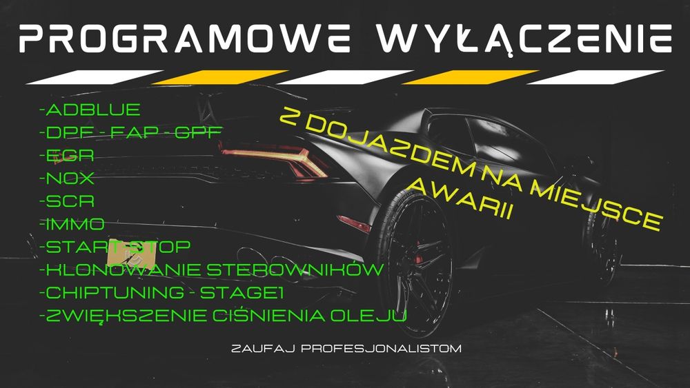 Wyłączenie adblue, DPF, EGR, FAP, GPF