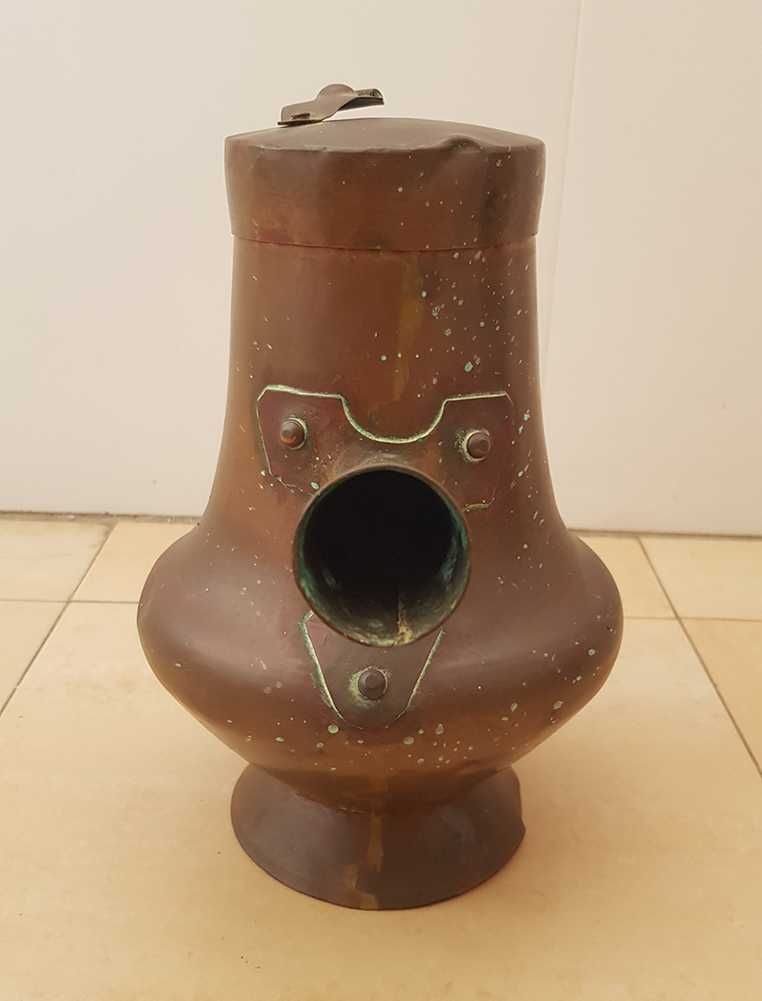 Chaleira / Chocolateira / Cafeteira em bronze/latão início século XX