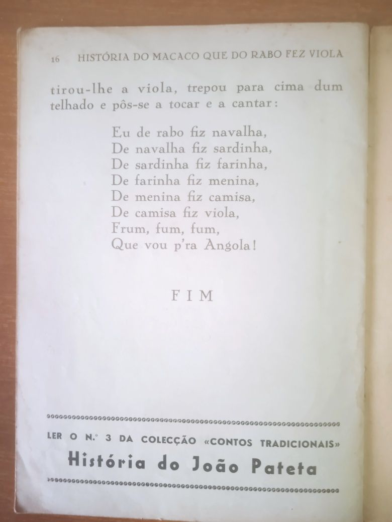 História do macaco que do rabo fez viola