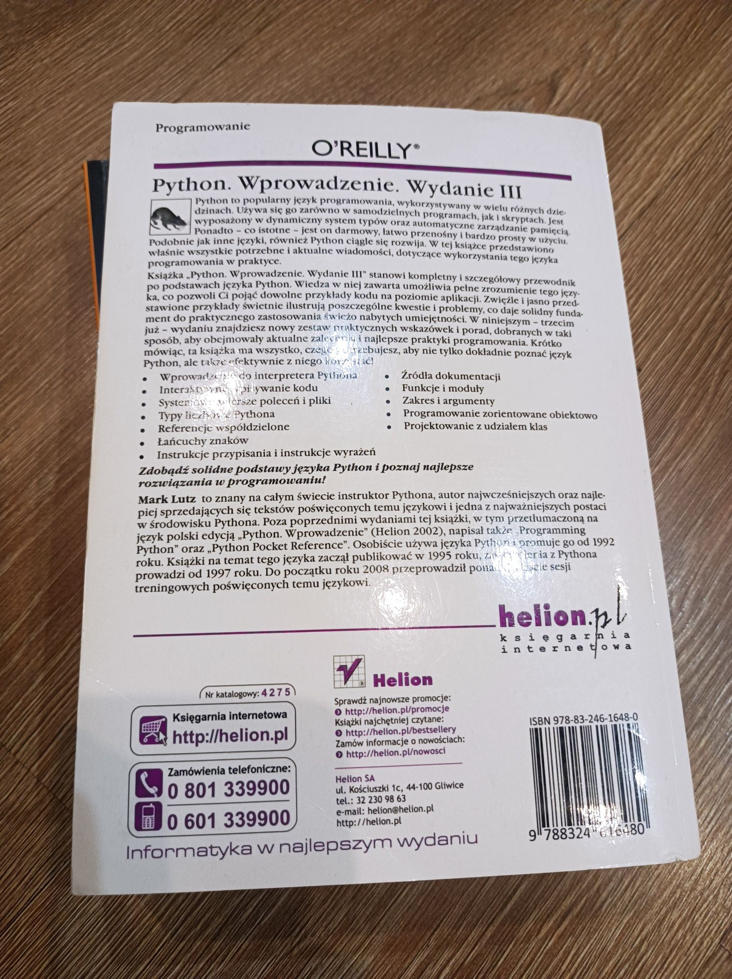 Książka PYTHON wprowadzenie
