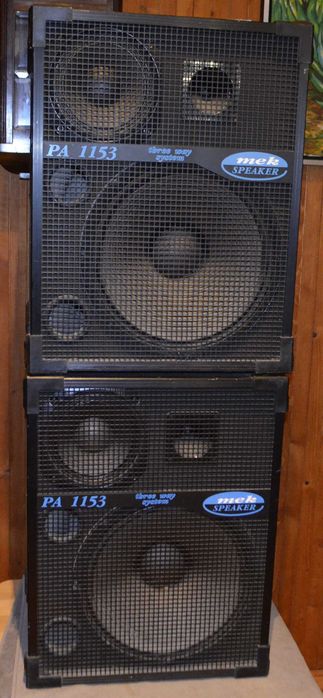 KME Mek Speak PA1153 kolumny głośnikowe estradowe 3drożne Niemieckie