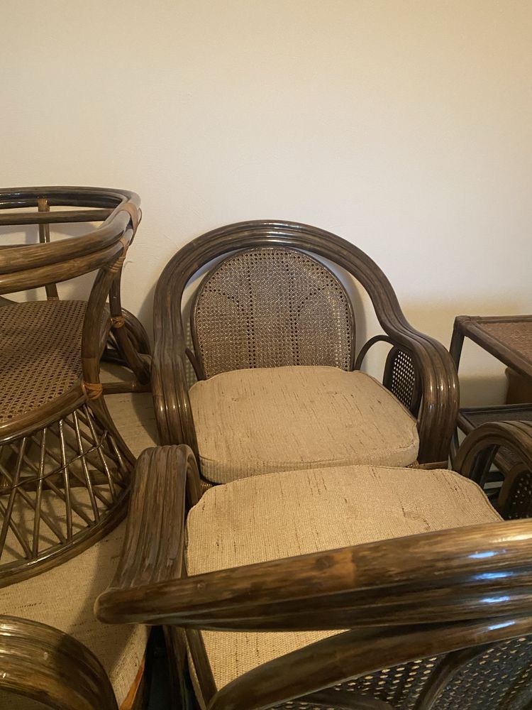 Komplet mebli rattanowych