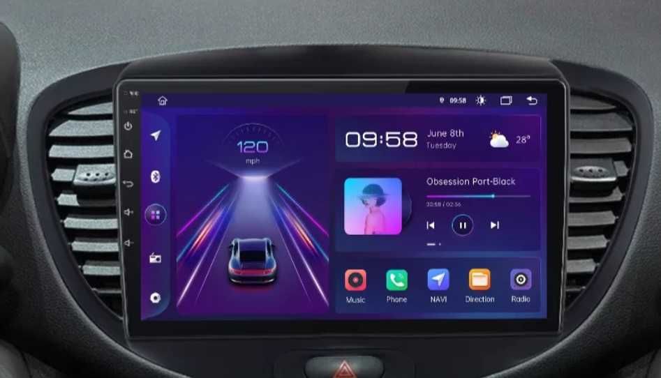 Hyundai i10 2007 - 2013 radio tablet navi android gps