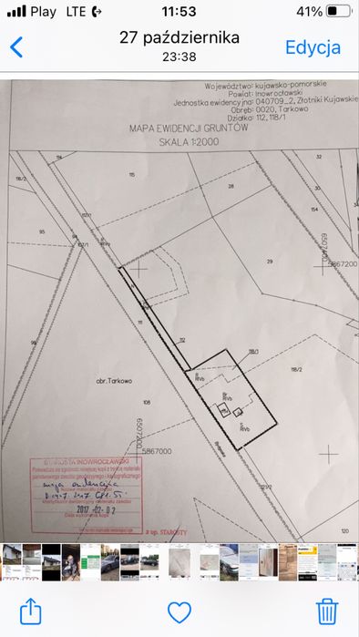 Działka 5 tys m2 Tarkowo Górne przy trasie 25