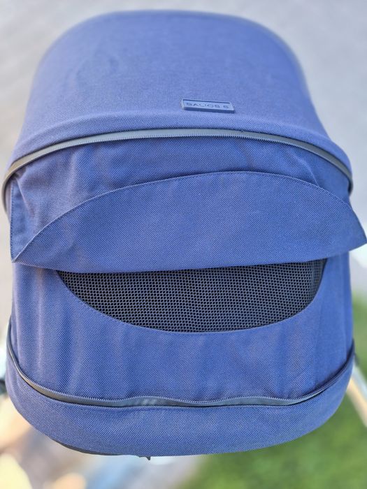 Коляска прогулянкова Cybex Balios S Lux SLV Navy Blue (з бампером)