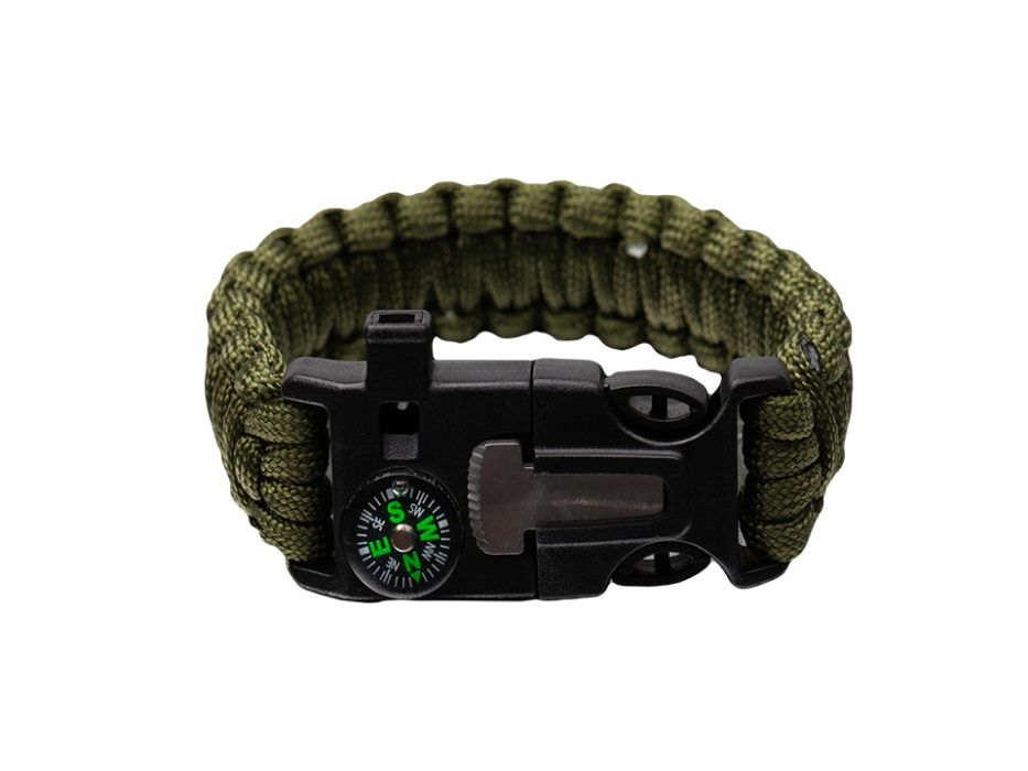 Bransoletka Survival 5w1 Paracord Krzesiwo BR003