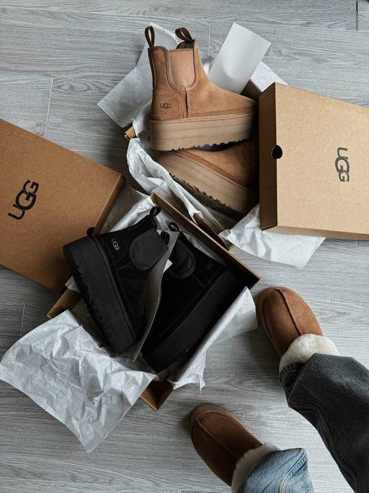 Угги/Угг/Уггі/Уги/Угі/UGG Australia Platform Chelsea Boot Black