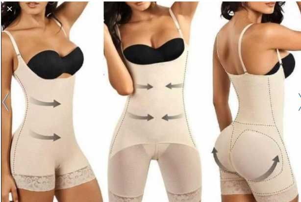 Комбідрес для корекції фігури Slim Shapewear з бретельками Тілесний