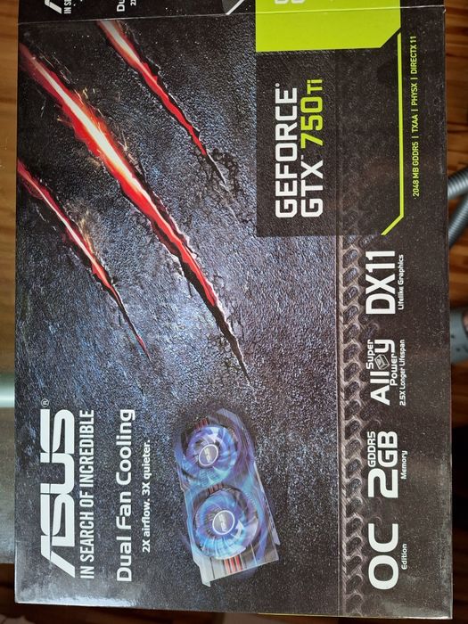 Asus Geforce GTX 750TI OC 2GB