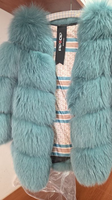 Futro włoskie naturalny lis Flo Clo