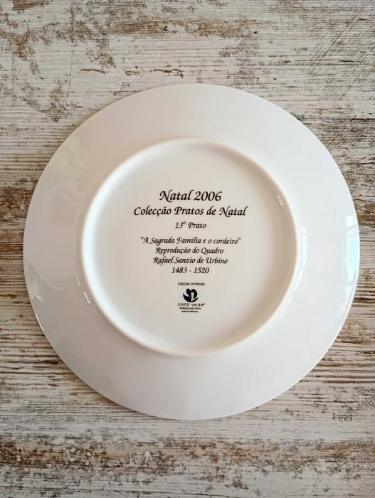 Prato comemorativo de Natal 2006 Costa Verde
