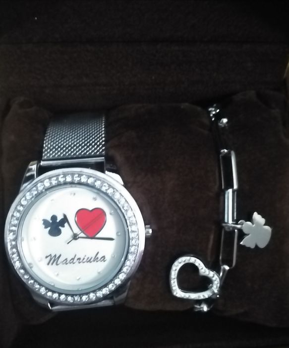 NOVO Conjunto Madrinha Relógio e Pulseira