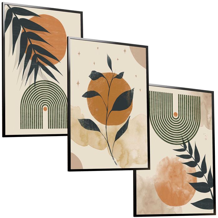 50x40 obrazy w ramie plakaty ramka ABSTRAKCJA GEOMETRIA KSZTAŁT BOHO