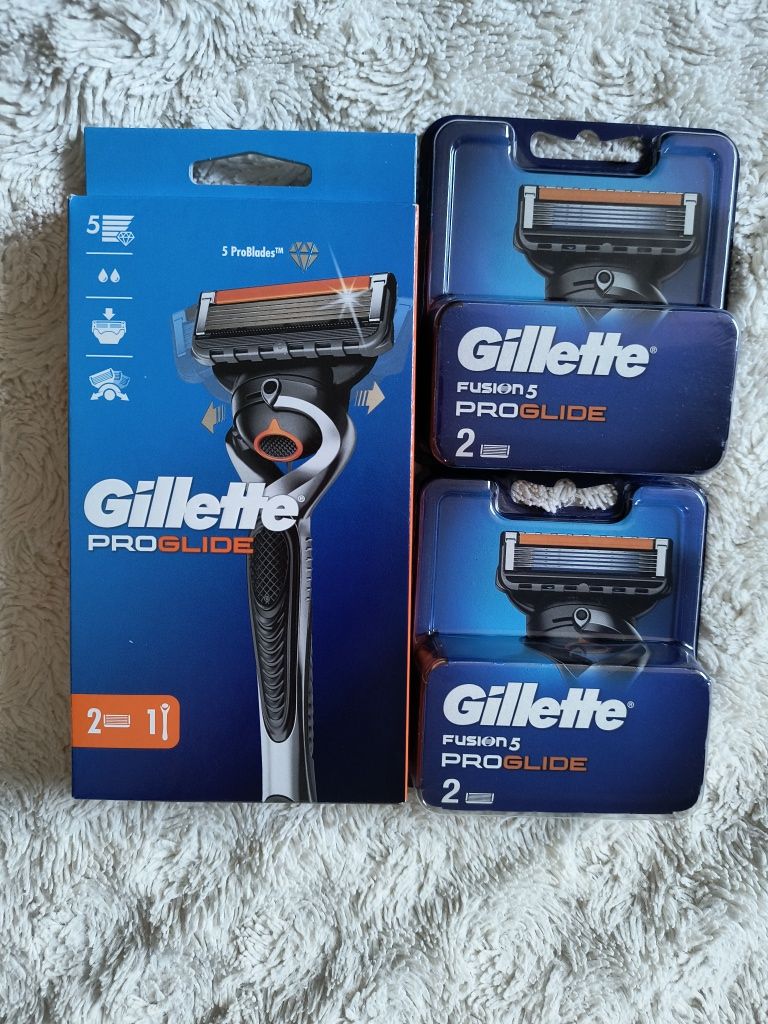 Zestaw Gillette progllide maszynka+6 wkładów
