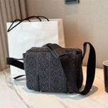 Сумка Loewe чорна klein loro louis монограмна чоловіча