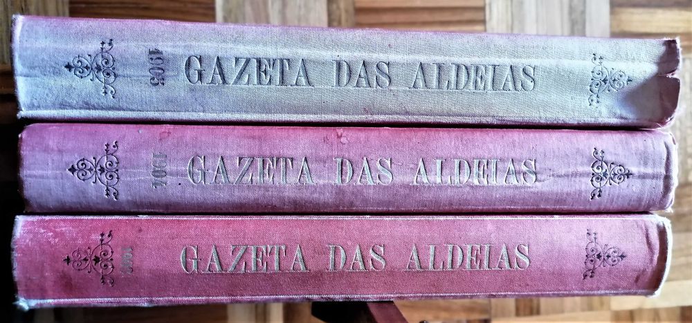Gazeta das Aldeias encadernada.
