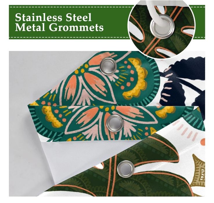 Ttincceer Flower Boho Zestaw zasłon prysznicowych 183x213cm Mid Centur