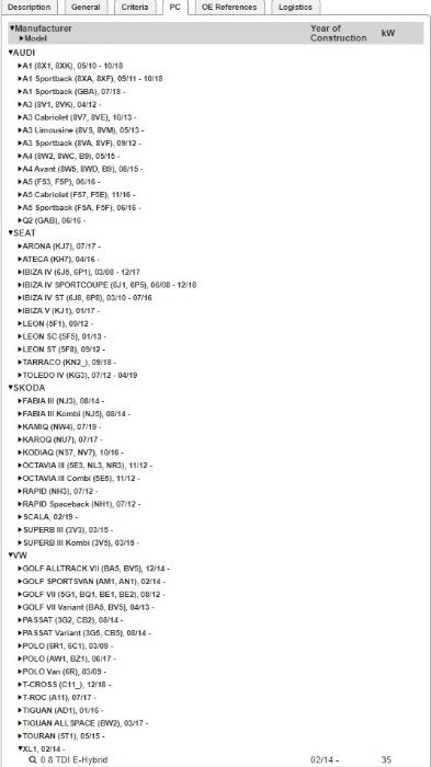 Sensor Medidor Massa de Ar Hella ( NOVO ) Audi, VW, Skoda, Seat