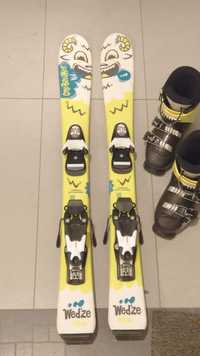 Narty dla dzieci 90cm + buty Rossignol 185