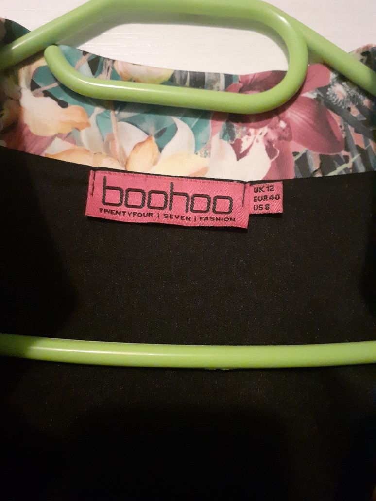 Żakiet marynarka boohoo kwiaty tanio okazja
