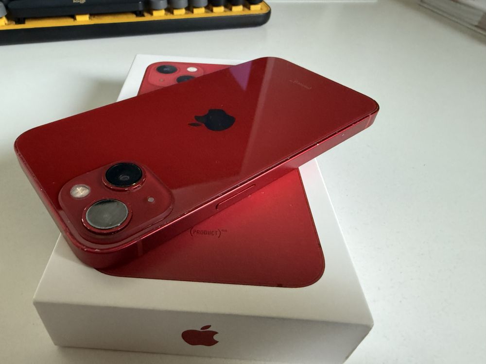 iPhone 13 128gb Red Idealny Bateria 100%