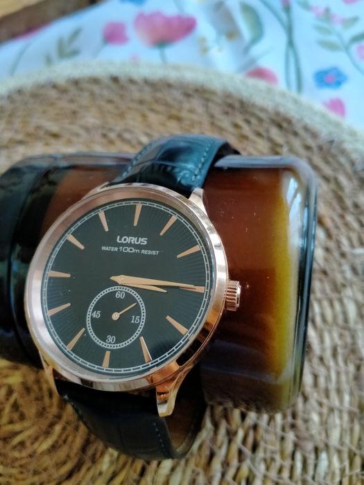 Zegarek męski LORUS VD78-X015, SKÓRA, japoński mechanizm kwarcowy