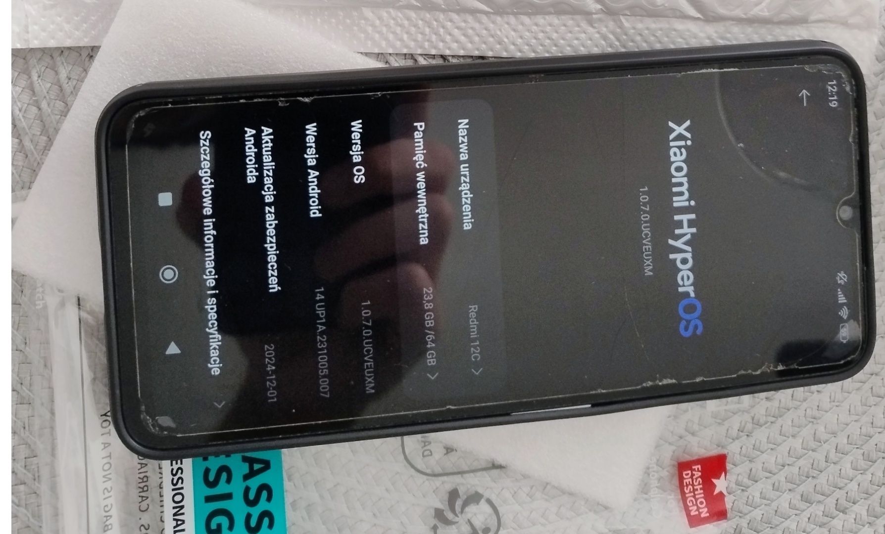 Nowe karbonowe etui do telefonu Xiaomi redmi 12
