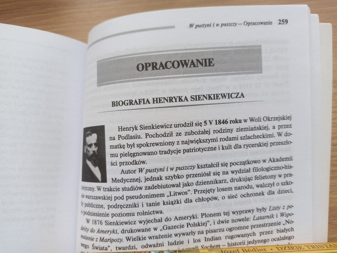 Lektura W pustyni i w puszczy Sienkiewicza