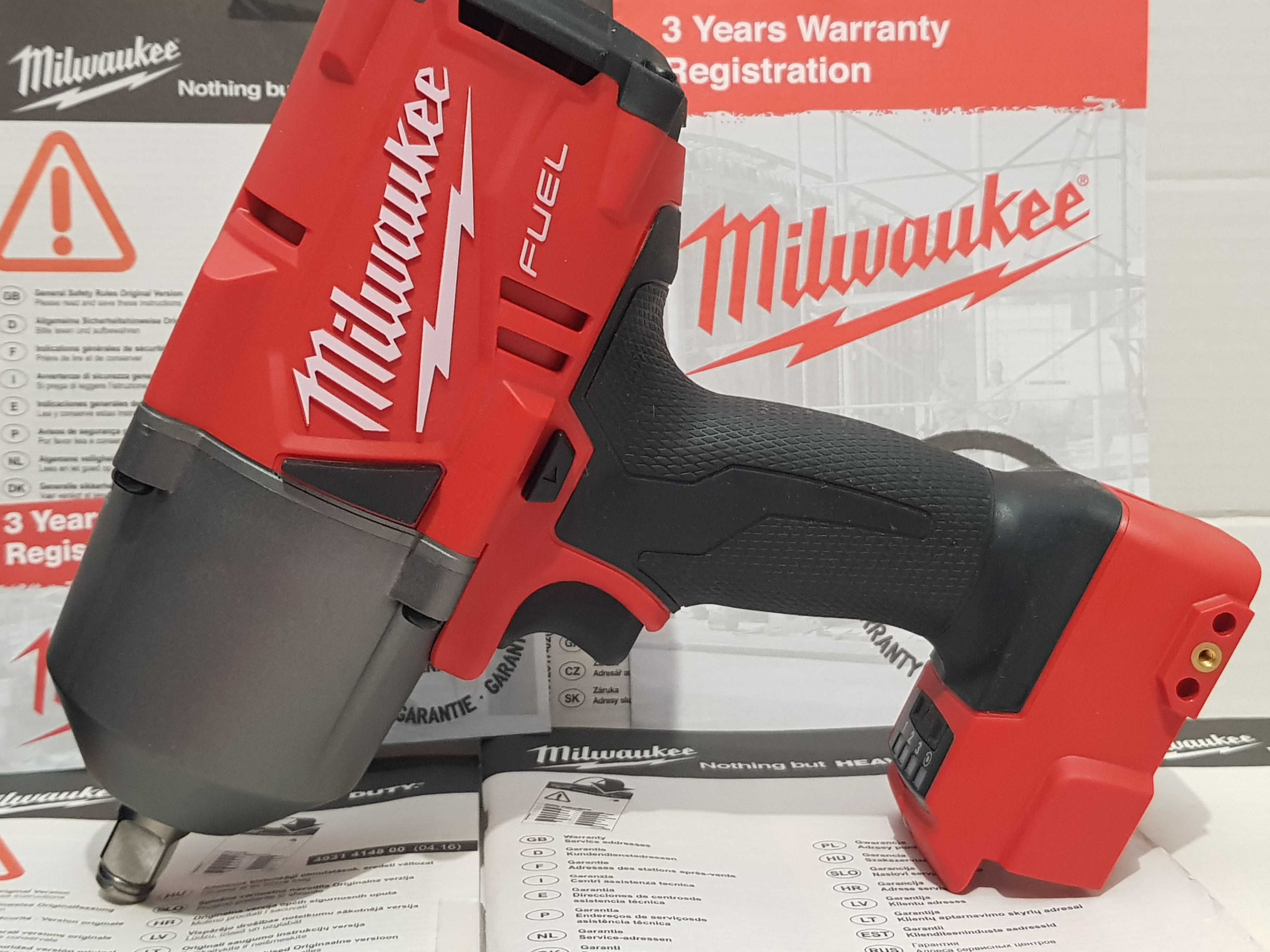 Komplet zestaw klucz MILWAUKEE M18 FHIWF 12 +bateria 18v 6Ah NOWY