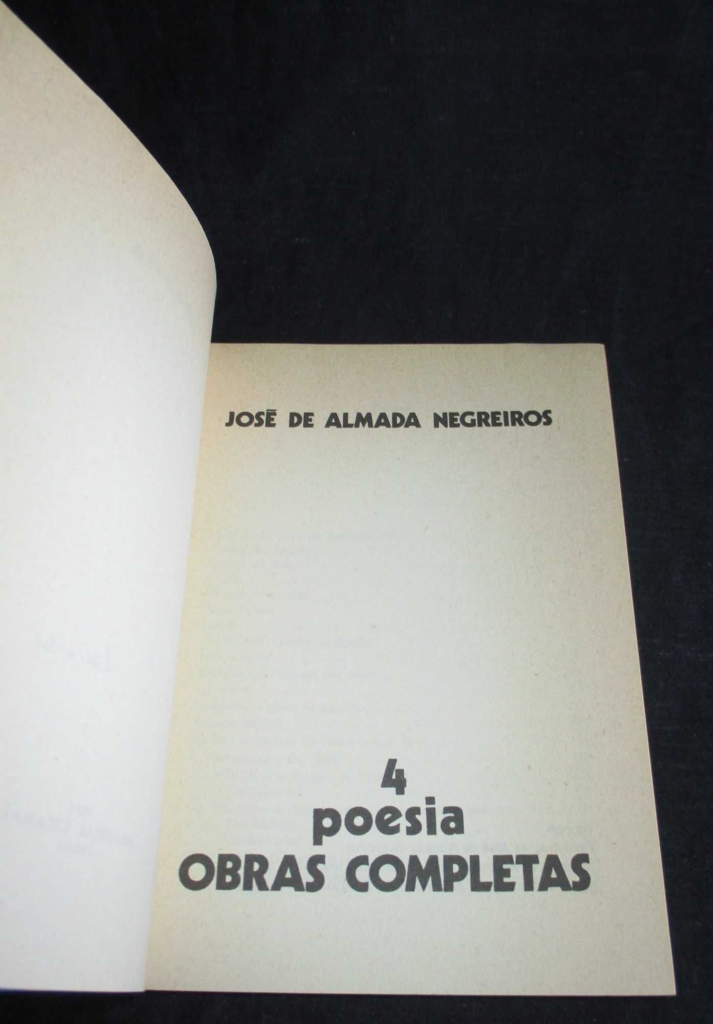 Livro Poesia Obras Completas de Almada Negreiros 4
